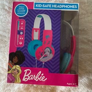 Barbie kid-safe headphones